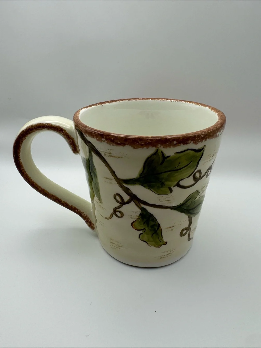 Autumn Pumpkin Ceramic Coffee Mug - Cream and Orange